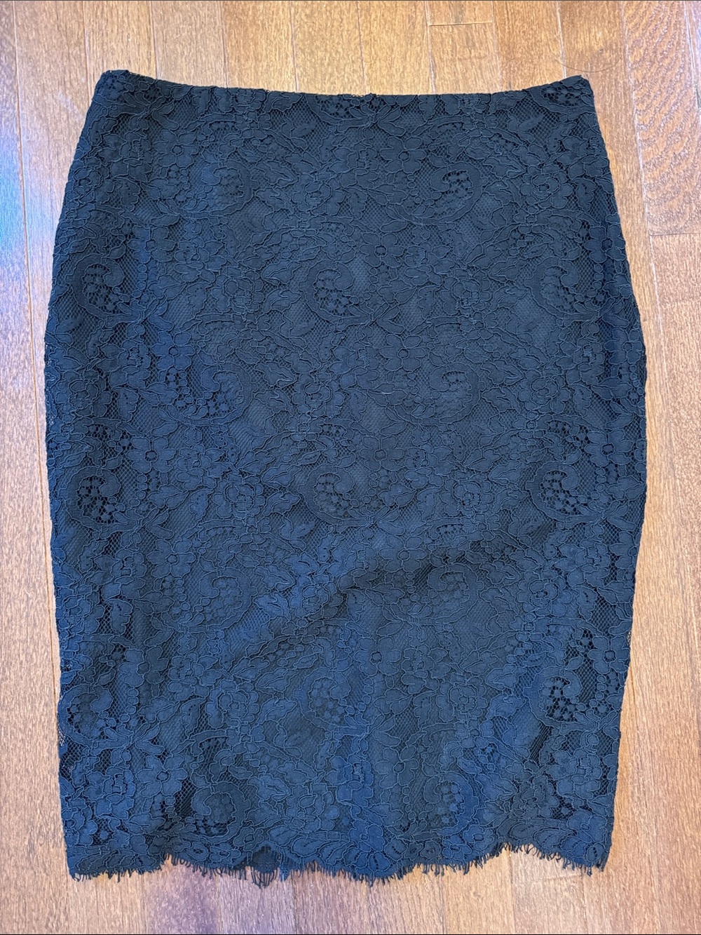 Lauren Ralph Lauren Black Lace Pencil Skirt